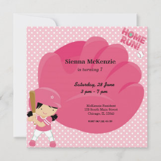 Softball Batter Invitation