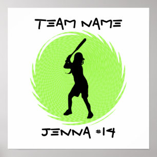 Softball Batter Poster