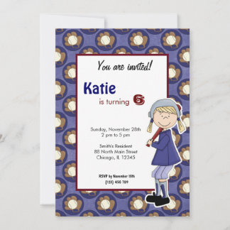 Softball Birthday Invitation