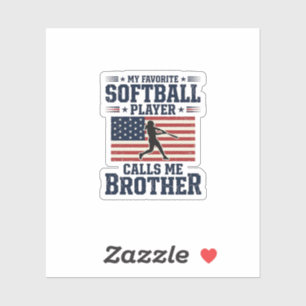 Softball Brother Patriotic Vintage Engraving Shirt
