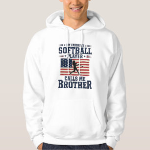 Softball Brother Patriotic Vintage Engraving Shirt