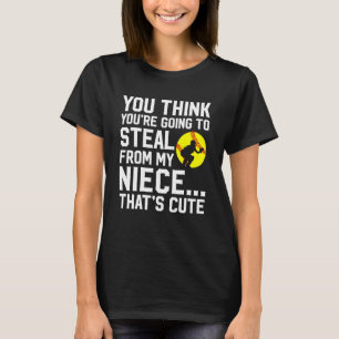 Softball Catcher Aunt Funny Aunt of A Softball Cat T-Shirt