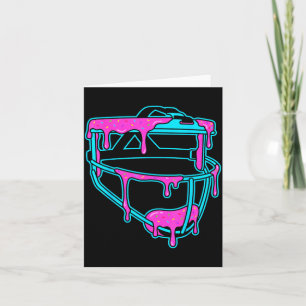 Softball Catcher Drip Ice Cream Mask Sprinkles Gam Card