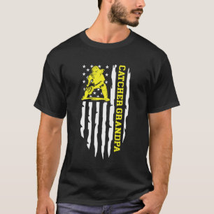 Softball Catcher Grandpa Of A Softball Catcher US T-Shirt