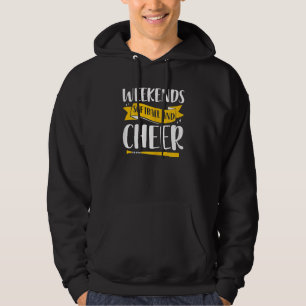 Softball Cheer Graphic Women Girls Cheerleader 4 Hoodie