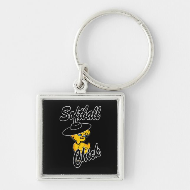 Softball Chick #4 Key Ring (Front)