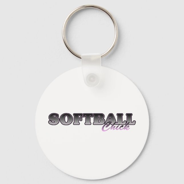 Softball Chick Key Ring (Front)