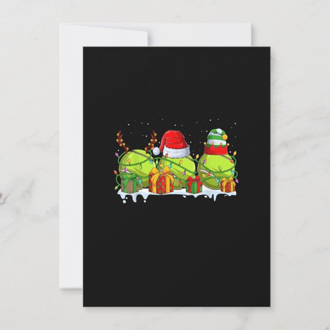 Softball Christmas Santa Xmas for Mum Men Women Pl Invitation (Front)