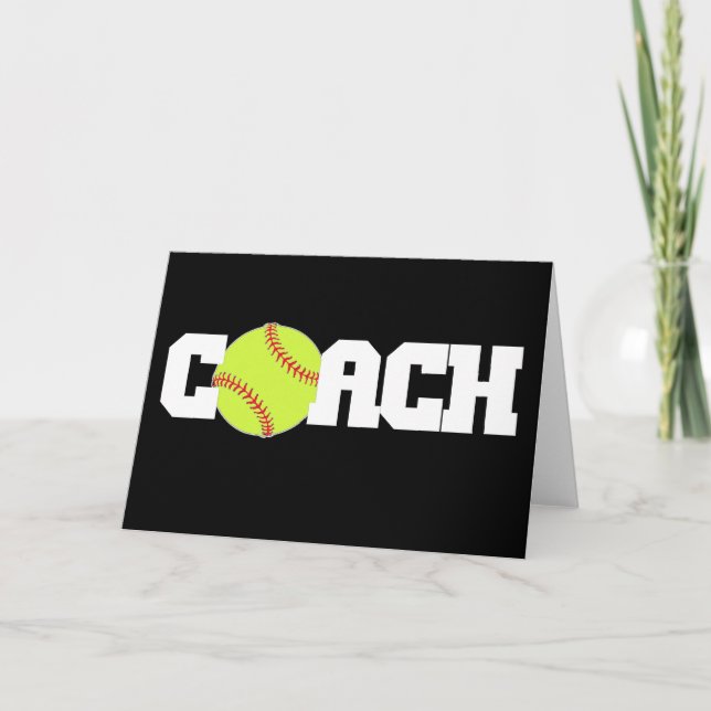 Softball Coach Card (Front)