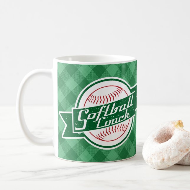 Softball Coach Coffee Mug (With Donut)