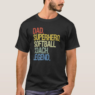 Softball Coach Dad T-Shirt