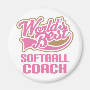 Softball Coach Gift Magnet