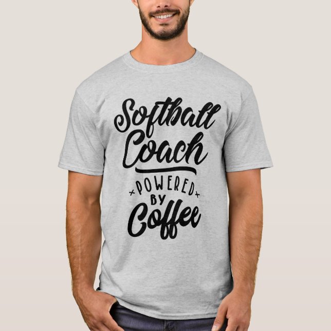 Softball Coach Job Title Gift T-Shirt (Front)
