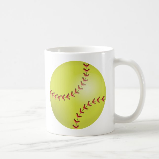 Softball Coffee Mug (Right)