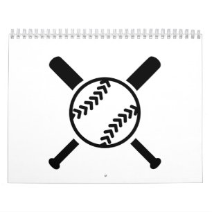 Softball crossed bats calendar