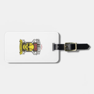 Softball Dad Daughter League Vintage Vector Design Luggage Tag