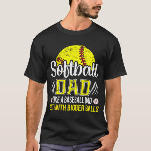 Softball Dad Definition Funny Father'S Day T-Shirt