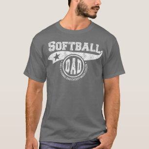 Softball Dad Father's Day Gift Father Sport Men  T-Shirt