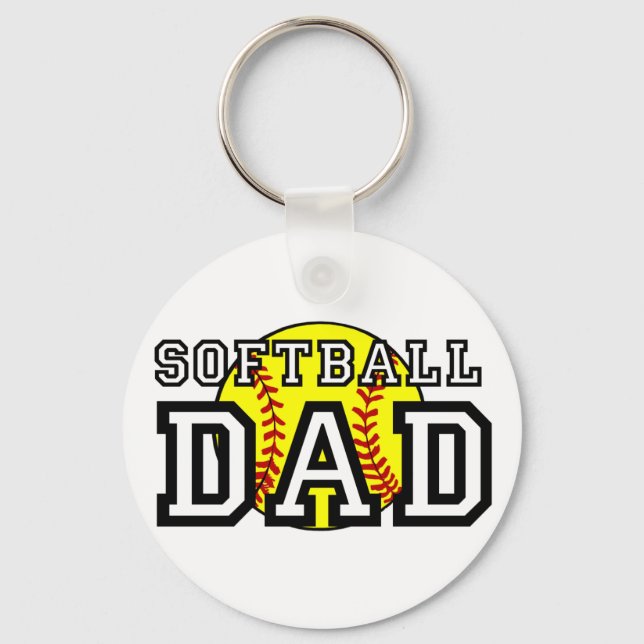 Softball Dad Key Ring (Front)