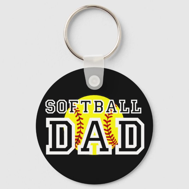 Softball Dad Key Ring (Front)