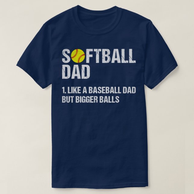 Softball Dad TShirt (Design Front)
