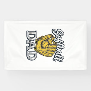 Softball Dad Vintage Glove Shirt Design_1 Banner