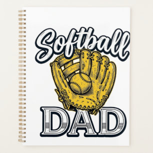 Softball Dad Vintage Glove Shirt Design_1 Planner