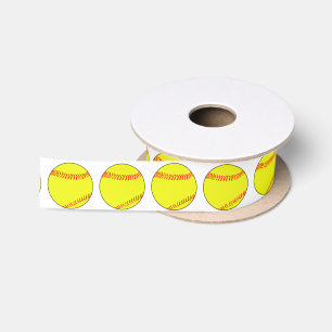 Softball Decorative Wrapping Ribbon Satin Ribbon