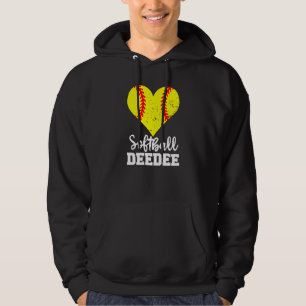 Softball Deedee Softball Heart Grandma Dee Dee Hoodie