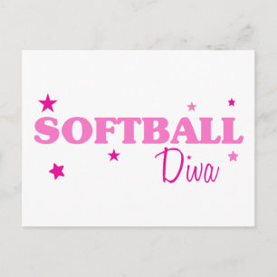 Softball Diva Postcard