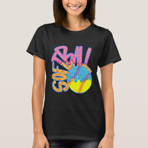 Softball Drip For Boys Ice Cream Drip Youth Boys S T-Shirt
