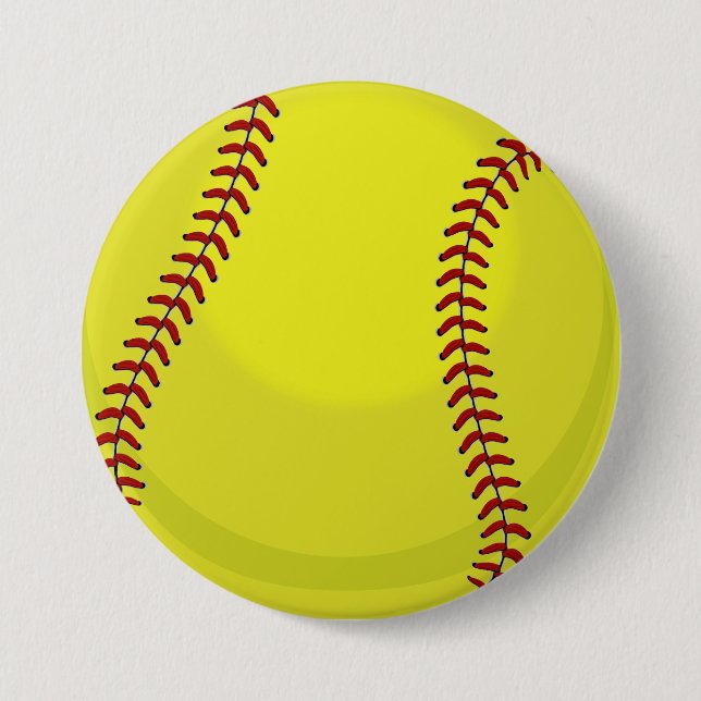 Softball Fan 7.5 Cm Round Badge (Front)