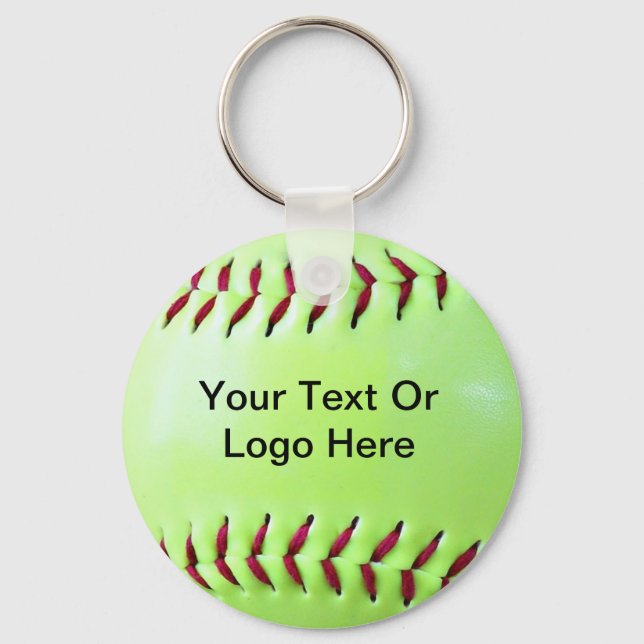 Softball Fundraising Magnet, Keychain, Button Key Ring (Front)
