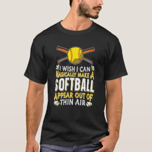 Softball Game Team Sport  Pitcher Catcher Magical  T-Shirt