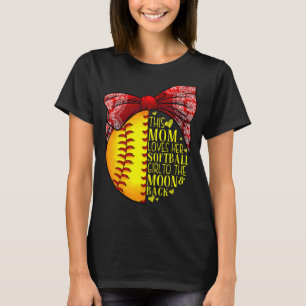 Softball Gift Mum Women Pitcher Catcher Girls T-Shirt