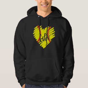 Softball Gigi Heart Mothers Day Women Cute Hoodie