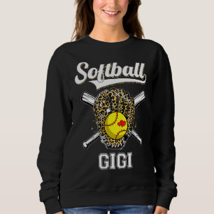 Softball Gigi Life Ball Leopard Game Day Mothers D Sweatshirt