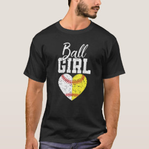 Softball Girl For Women Pitcher Catcher Mother's T-Shirt