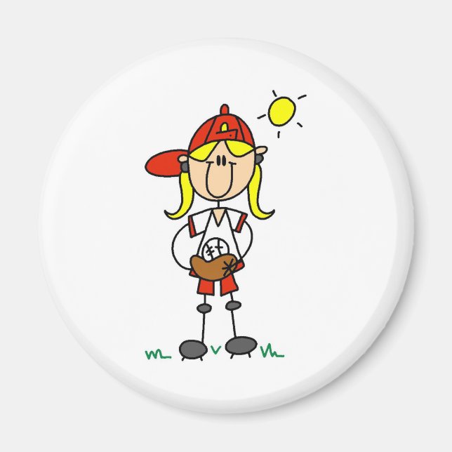 Softball Girl Magnet (Front)