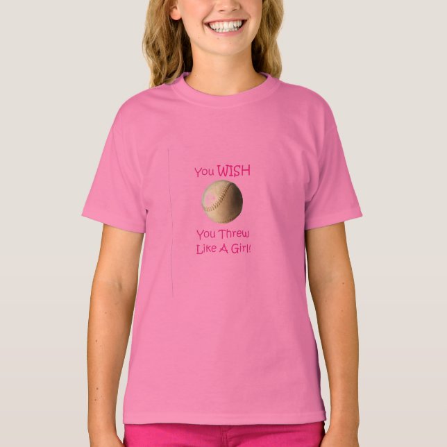 Softball Girl Tee Shirt (Front)