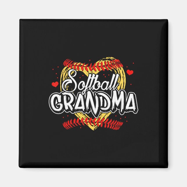 Softball Grandma _3  Magnet (Front)
