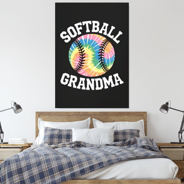 Softball Grandma Canvas Print (Insitu(Bedroom))