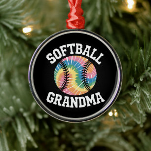 Softball Grandma Metal Tree Decoration