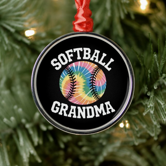 Softball Grandma Metal Tree Decoration (Tree)