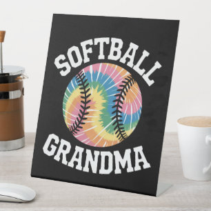 Softball Grandma Pedestal Sign