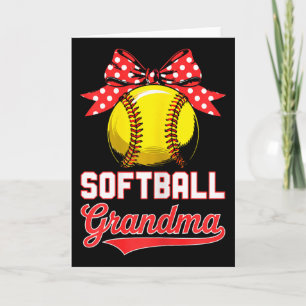 Softball Grandma Shirt Women Softball Lover Mother Card