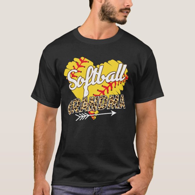 Softball Grandma, Softball Designs For Women Grand T-Shirt (Front)