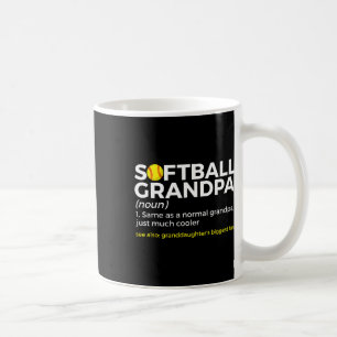 Softball Grandpa Definition Granddaughter's Bigges Coffee Mug
