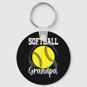 Softball Grandpa Grandfather Father's Day _1 Key Ring