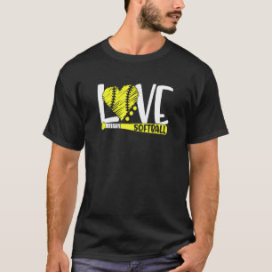 Softball Graphic Saying  For Teen Girls And Women T-Shirt